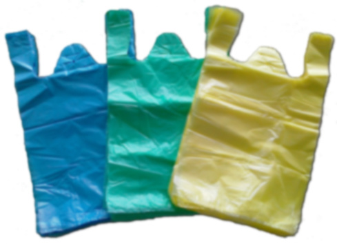 Bolsa de supermercado de plástico liso HDPE