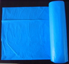 Bolso de basura plástico desechable azul de HDPE azul