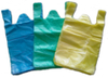 Bolsa de compras de plástico liso HDPE