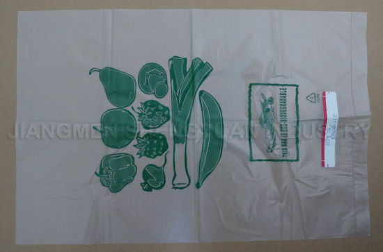 HDPE Transparente Oxo-Biodegradable Bolsa de frutas y verduras (FR07)
