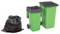 LDPE Black Star Seal Bolsa de basura de plástico resistente / Bolsa de basura