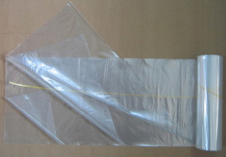 Bolsa de residuos de plástico envasada en rollo de sello de estrella transparente de LDPE