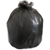 Bolsa de basura empaquetada suelta negra HDPE