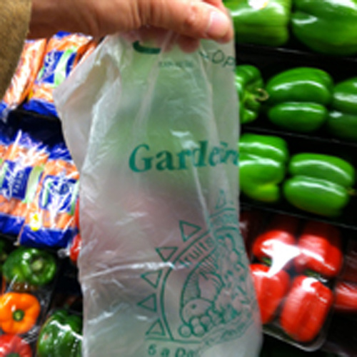 Bolso de rollo plástico transparente de frutas de plástico HDPE y vegetales
